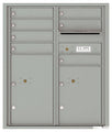 7 Tenant Doors with 2 Parcel Lockers and Outgoing Mail Compartment - 4C Wall Mount ADA Max Height Mailboxes - 4CADD-07