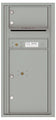 1 Over-Sized Tenant Door with 1 Parcel Locker and Outgoing Mail Compartment - 4C Wall Mount ADA Max Height Mailboxes - 4CADS-01
