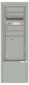 4 Tenant Doors with 1 Parcel Locker and Outgoing Mail Compartment - 4C Depot Mailbox Module - 4CADS-04-D