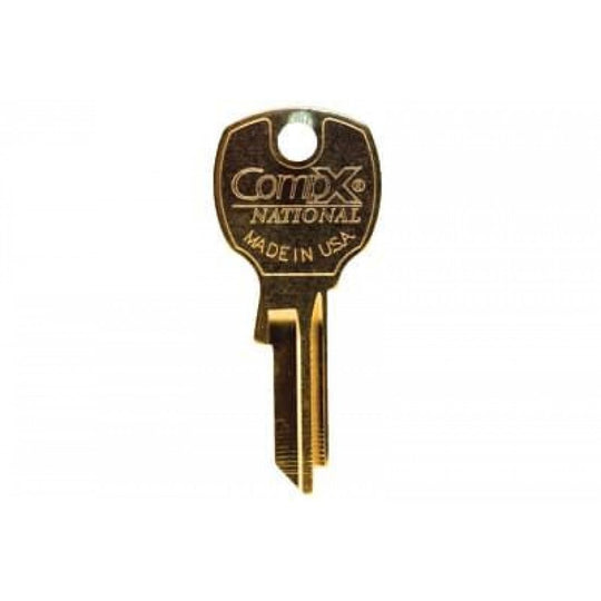 Key blank - Compx/National brand for K91910 lock WITH CODES 2000PS - 2999PS or 4000PS - 4999PS - 91513 - Select Commercial Mailboxes