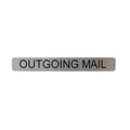 CBU Decal Label for Outgoing Mail Hood - Silver Adhesive with Black Lettering 'Outgoing Mail' - K91156