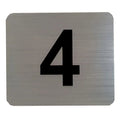 Number plate - silver adhesive with black numbering (specify # required) - K91514