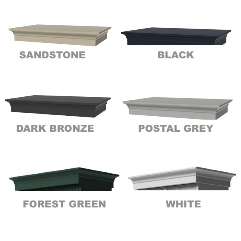Classic Decorative Top CBU Accessories - Fits 1590 - T1 Florence Cluster Mailboxes - vogueC1S - Select Commercial Mailboxes