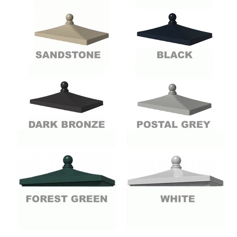 Traditional Decorative Top Finial Cap CBU Accessories - Fits 1590 - T1 Florence Cluster Mailboxes - vogueCAS - Select Commercial Mailboxes