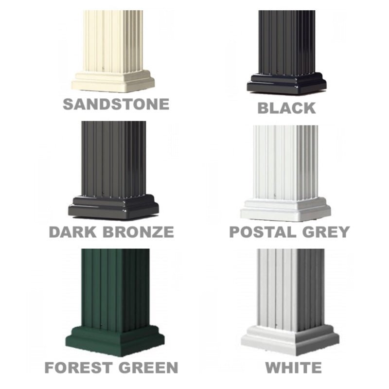 Classic Decorative Pillar Pedestal Cover (Short) for CBU Type 3, 4 and 6 - vogueP114 - Select Commercial Mailboxes