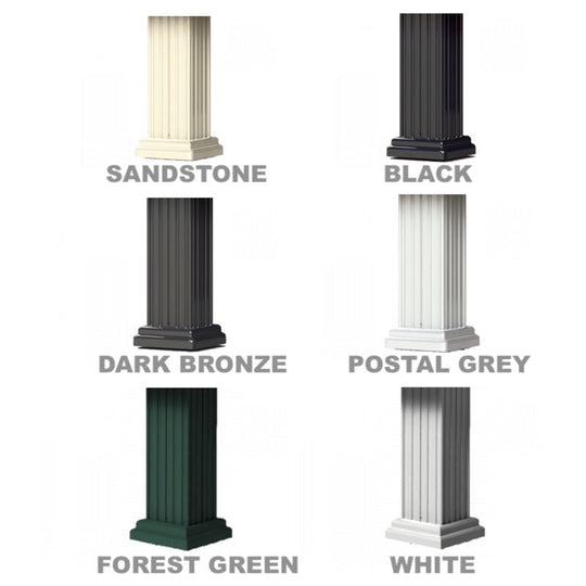 Traditional Decorative Pillar Pedestal Cover (Tall) for CBU Type 1, 2 and 5 - voguePA28 - Select Commercial Mailboxes